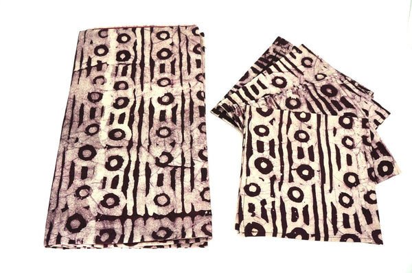 Batik Runner & Napkin Set