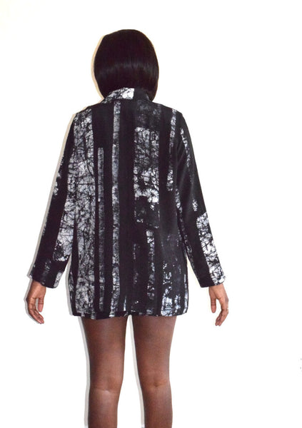 FINAL SALE Corium Blazer - B & W Parallel