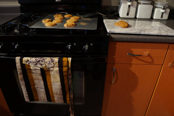 Striped Reversible Half Apron