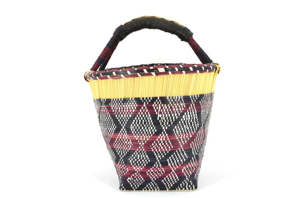 Dogon Pail Basket Hibiscus Multi