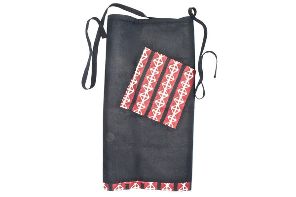 Bogolan Print Reversible Half Apron