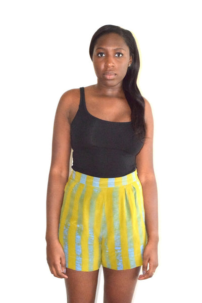 FINAL SALE Parva Shorts - LAWN STRIPE