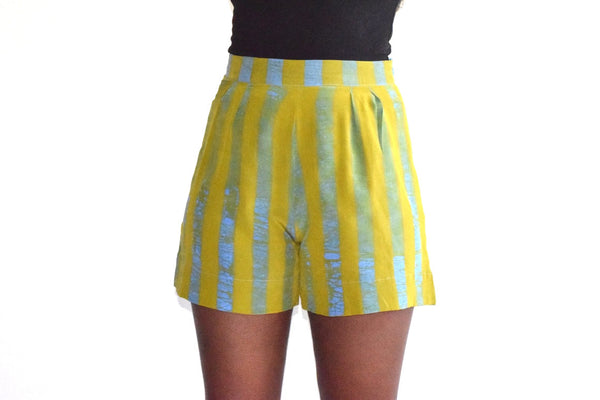 FINAL SALE Parva Shorts - LAWN STRIPE